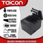 Impressora Termica 80mm Usb Lan Rj45 Fonte interna 