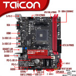 Placa Mae A520 Am4 Amd Ryzen Ddr4 6 Gb/s Usb 3.0 