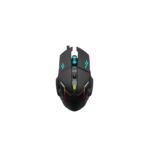 Teclado RGB e Mouse /Red/100%/107 tec/Macro Soft/Rainbow/Preto 
