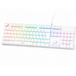 Teclado 100% Mecanico Rgb/Macro/FullSize/RedSw/HotSwap/Branco 