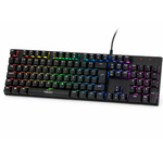 Teclado 100% Mecanico Rgb/Macro/FullSize/Red/HotSw/Preto 